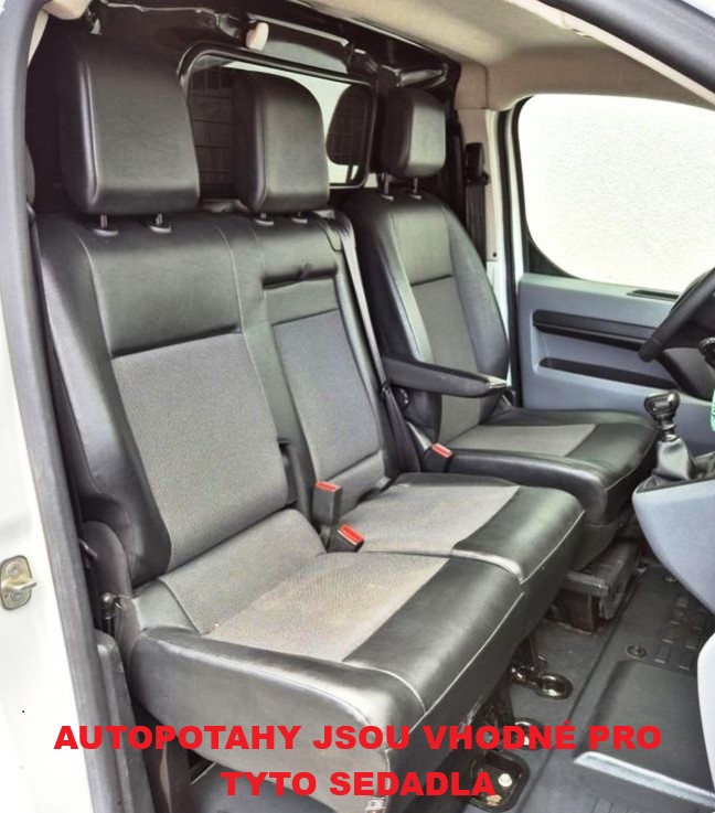 Autopotahy PEUGEOT EXPERT III, 3 místa, od r. 2016-2023, AUTHENTIC CARO, žluté