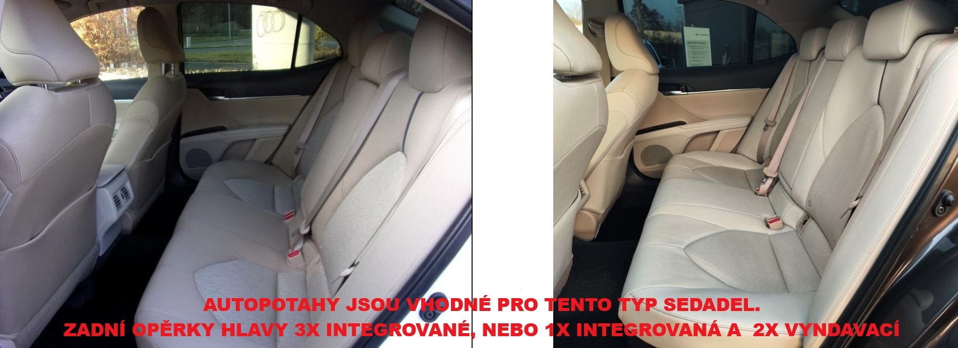 Autopotahy TOYOTA CAMRY, od r. 2018-2024, ELEGANCE šedé