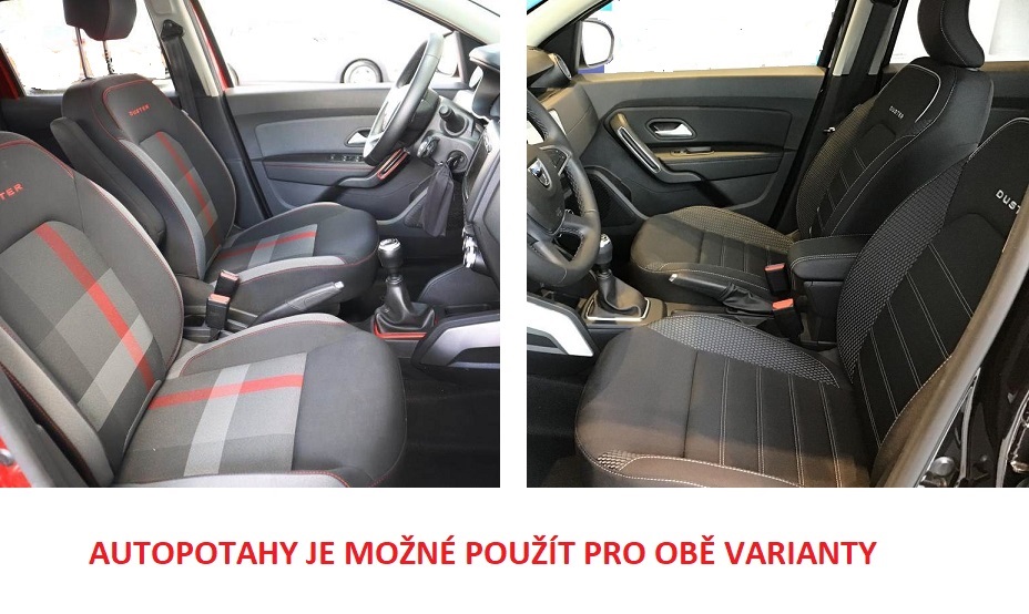 Autopotahy DACIA DUSTER II FACELIFT, od r. 2021, žakar tmavý