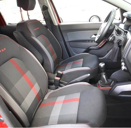 Autopotahy Dacia Duster II, s loketní opěrkou u řidiče od r. 2018, grafit