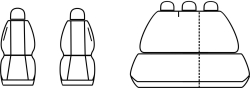 Autopotahy Seat Toledo II, od r. 1999-2005, antracit