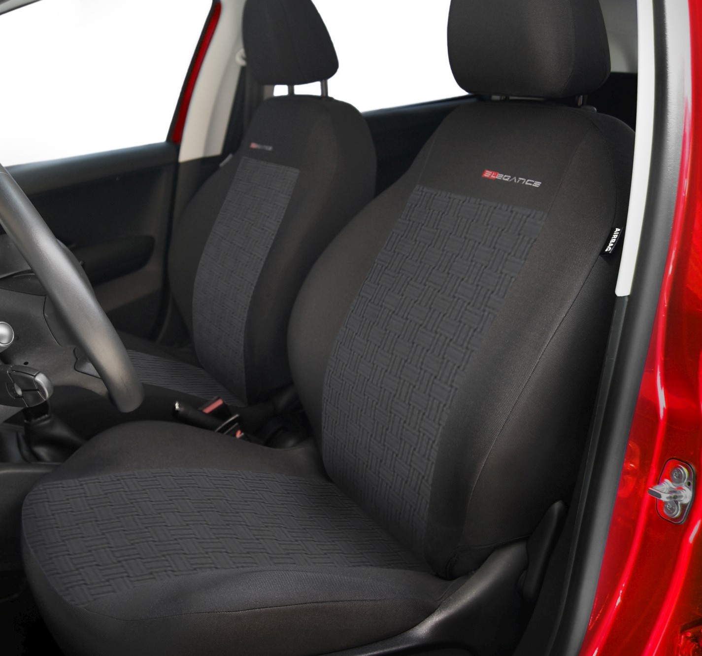Autopotahy Škoda Fabia III, 5 dveř, od r. 2014, dělené zadní opěradlo, antracit