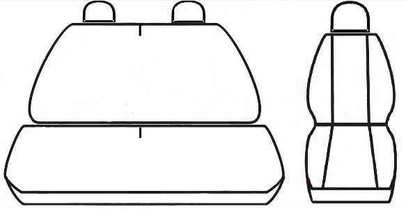 Autopotahy Volkswagen VW T5, 3 místa, EXCLUSIVE kožené s alcantarou, hnědé