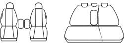 Autopotahy Citroen C5 1 FL, od r. 2004-2008, černé