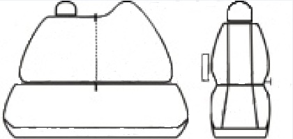 Autopotahy Renault Master III, 3 místa, dělené dvojopěradlo, od 2010-2024, prolis
