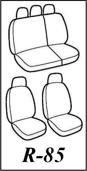 Autopotahy Seat Leon I, od r. 1999-2005, Eco kůže + alcantara black