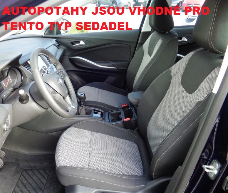 Autopotahy OPEL GRANDLAND X, od r. 2017, VIP šedé