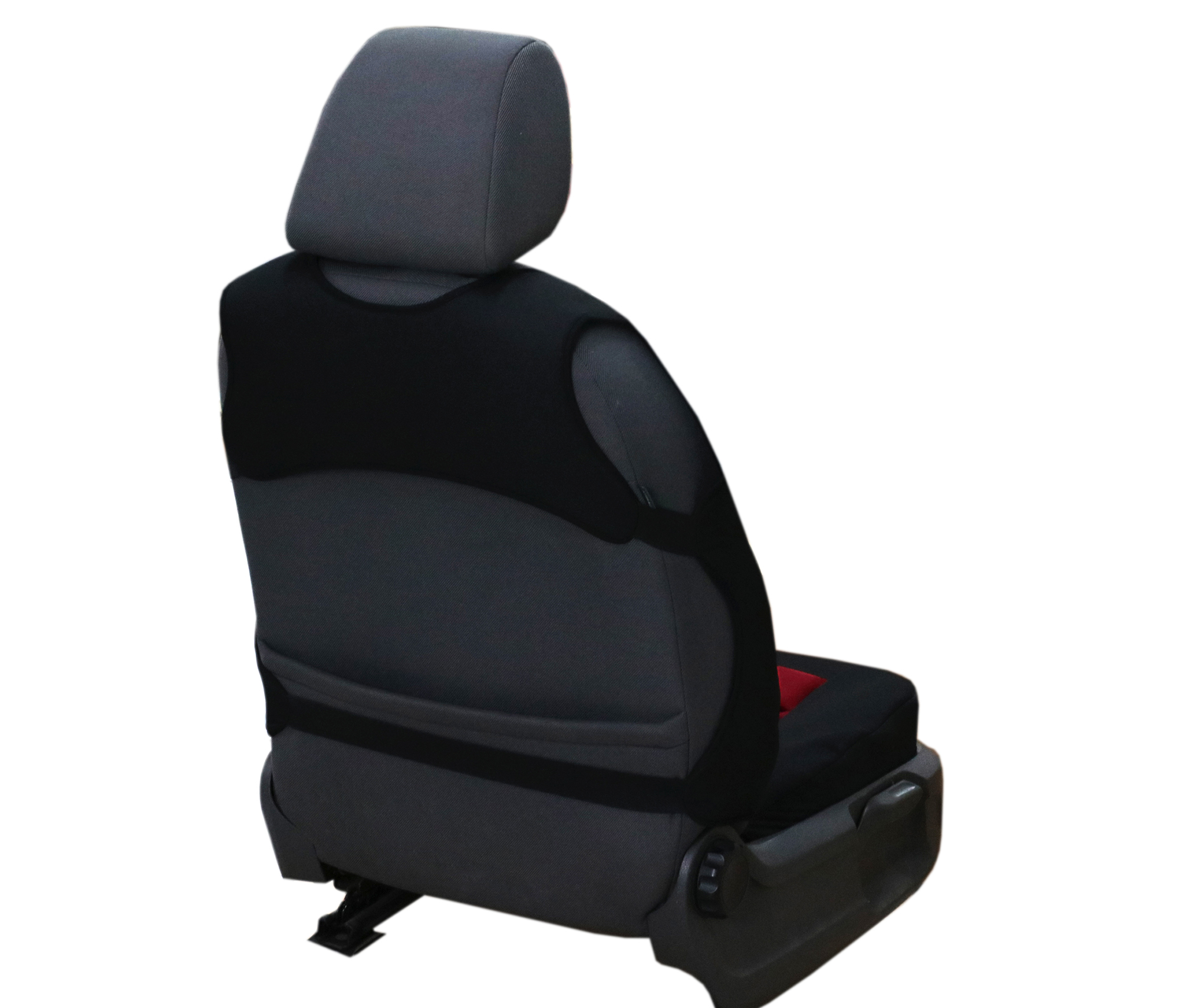 Ergonomický potah na 1 sedadlo ERGONOMIC LEATHER, červený