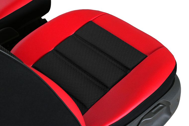 Ergonomický potah na 1 sedadlo GT ERGONOMIC LEATHER, červený
