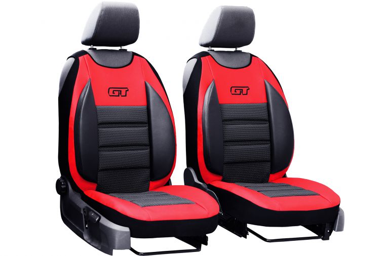 Ergonomický potah na 1 sedadlo GT ERGONOMIC LEATHER, červený