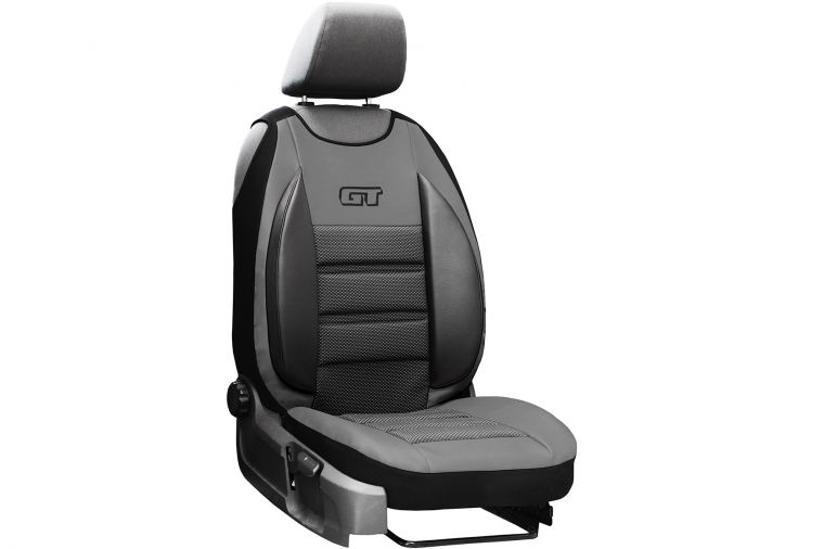 Ergonomický potah na 1 sedadlo GT ERGONOMIC LEATHER, šedé