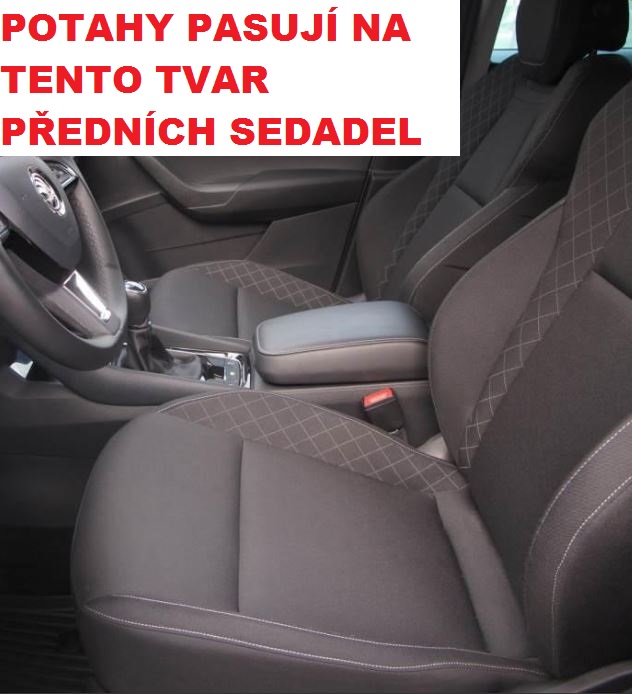 Autopotahy ŠKODA KAROQ, DĚLENÉ ZADNÍ OPĚRADLO, BEZ ZADNÍ LOKETNÍ OPĚRKY, antracit