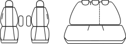 Autopotahy Citroen C3  I, od r. 2002-2009, 5 dveř, Dynamic žakar tmavý