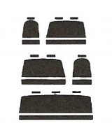 Autopotahy VOLKSWAGEN T5 TRANSPORTER, MULTIVAN, 9 míst, od r.2003-2014, Eko kůže černé