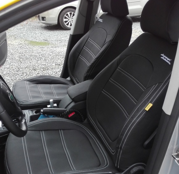 Autopotahy Škoda Superb II, kombi, AUTHENTIC LEATHER, černé