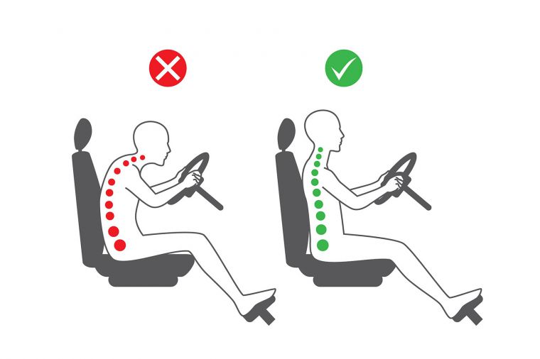 Ergonomické autopotahy PROFIL, červené