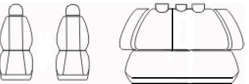 Autopotahy BMW 1 E87, od r. 2004-2011, kožené AUTHENTIC LEATHER černošedé