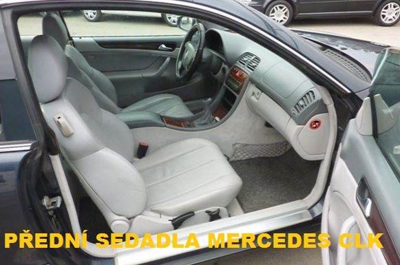 Autopotahy MERCEDES CLK W208 před a po FL, od r. 1997-2002, AUTHENTIC VELVET černobéžové