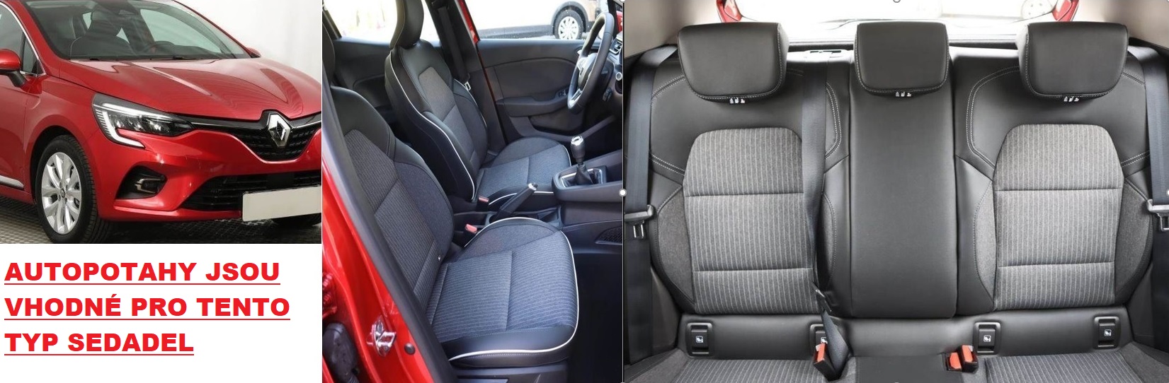 Autopotahy RENAULT CLIO V , od r. 2019, AUTHENTIC PREMIUM, žakar audi
