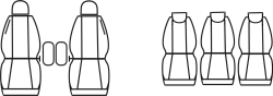 Autopotahy CITROEN BERLINGO II XRT, 5 SEDAČEK,  2008-2017, AUTHENTIC CARO hnědé
