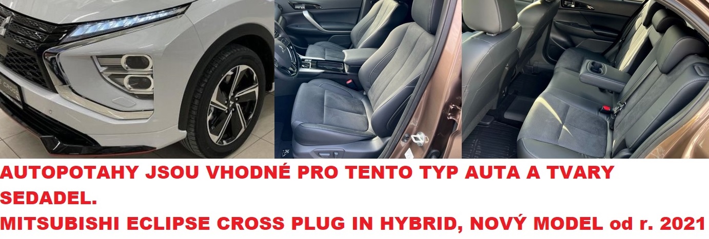 Autopotahy MITSUBISHI ECLIPSE CROSS PLUG IN HYBRID, 2021-, AUTHENTIC CARO červené