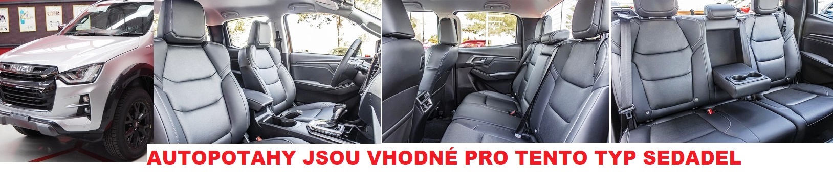 Autopotahy ISUZU D-MAX III RG, od r. 2020, AUTHENTIC CARO oranžové