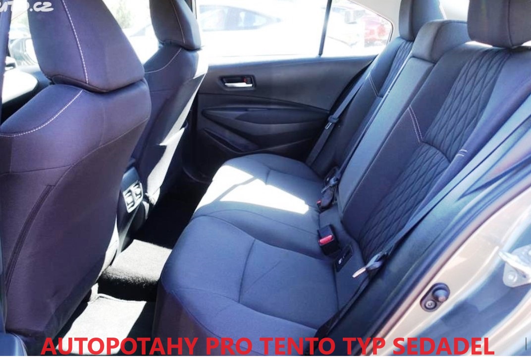 Autopotahy Toyota Corolla XII SEDAN, od r. 2019, šedo černé