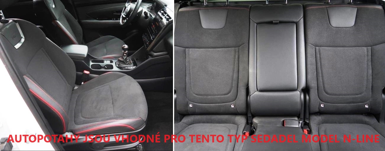 Autopotahy HYUNDAI TUCSON IV, od r. 2021, černé