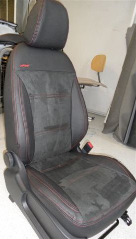 Autopotahy kožené CHEVROLET AVEO T200, od r.2002-2006, kůže a alcantara