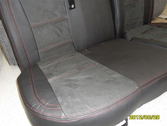 Autopotahy kožené FIAT DUCATO II, 2 místa, od r. 2006, kůže a alcantara
