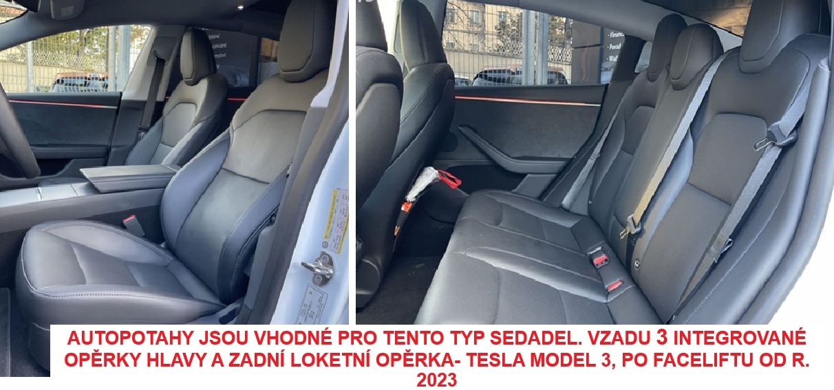 Autopotahy TESLA MODEL 3 II, od r. 2023, ROYAL-2