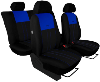 Autopotahy Škoda Octavia III, Tuning Duo, bez zadní loketní opěrky, modročerné
