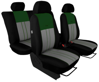 Autopotahy Škoda Octavia I, Tuning Duo, dělená, zadní lok.opěrka, zelenošedé