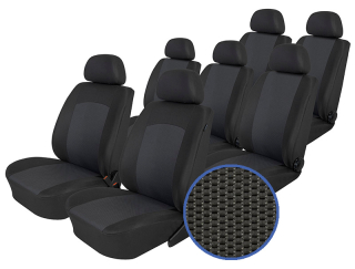 Autopotahy DACIA LODGY, 7 míst, BEZ STOLKŮ A BEZ LOKETNÍ OPĚRKY, 2012-2016, Dynamic grafi