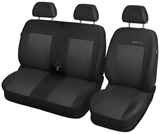 Autopotahy VOLKSWAGEN T6 TRANSPORTER, MULTIVAN, 3 místa, od r. 2015-2022, černé