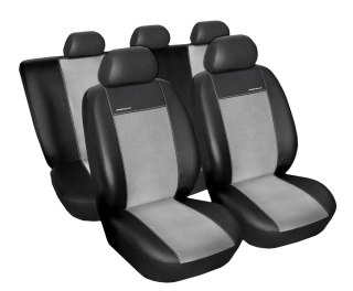 Autopotahy Citroen C4 II, 5 dveř, od r. 2011, Eco kůže + alcantara šedé